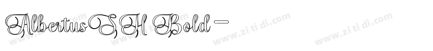 AlbertusSH Bold字体转换